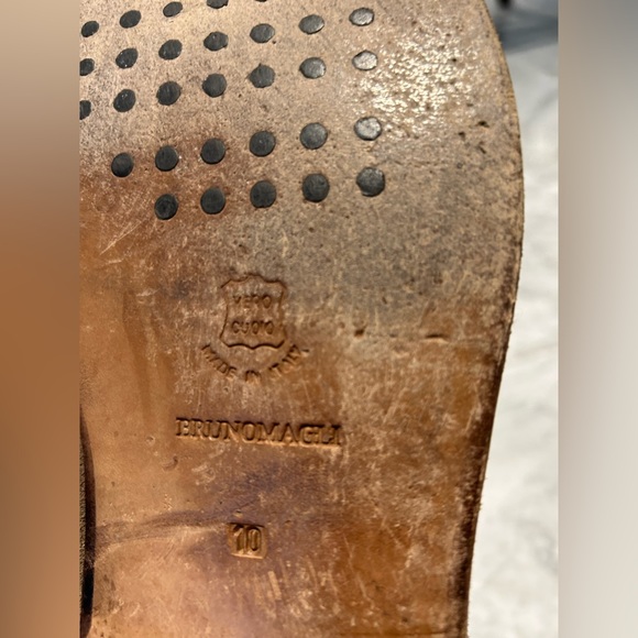 Bruno Magli Suede Tan Men’s Loafer - Picture 5 of 5